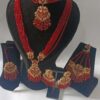 Elegant Red Beaded Jewelry Set - Image 3