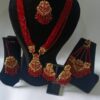 Elegant Red Beaded Jewelry Set - Image 4